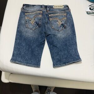 Rock Revival Blue Denim Shorts